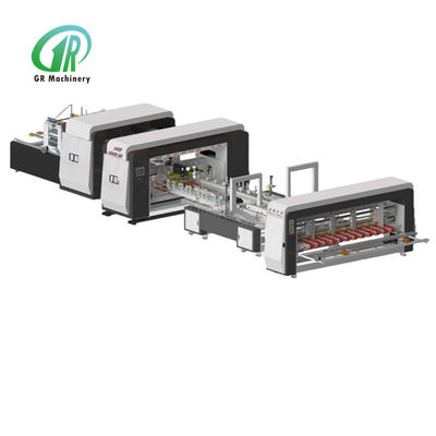 qualité  Automatic Folder Gluer Stitcher 2600 Model PLC Servo Control Usine