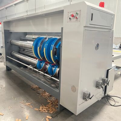 qualité  PLC Control Rotary Slotting Machine With 4 Groups Knives Designed To Improve Slotting Accuracy And Operational Efficiency Usine