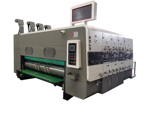 Machine de papier ondulée à grande vitesse impression de Flexo pour le plissement