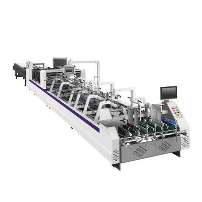 Pliage ondulé automatique de carton de boîte et machine de collage pour l'industrie de l'imprimerie de empaquetage