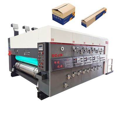 Machine d'impression ondulée de Flexo de carton de fer de fabrication de cartons de pizza 380V