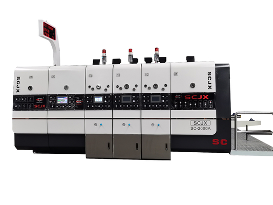 1400 3 couleurs automatiques ont ridé la machine d'impression de Flexo avec l'entaillage pour la boîte à pizza