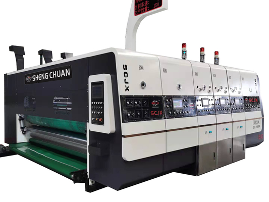 1400 3 couleurs automatiques ont ridé la machine d'impression de Flexo avec l'entaillage pour la boîte à pizza