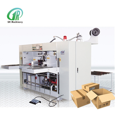 Équipement de conversion ondulé semi automatique pour la fabrication de cartons Gerun