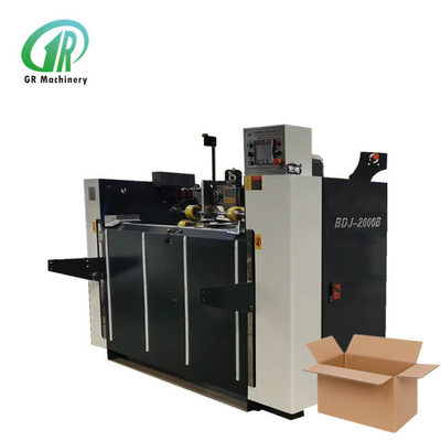 Moteur servo piquant de double d'équipement de machine de boîte ondulée semi automatique de carton