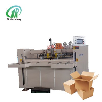 La boîte en carton semi automatique a ridé la machine piquante 60pcs/min