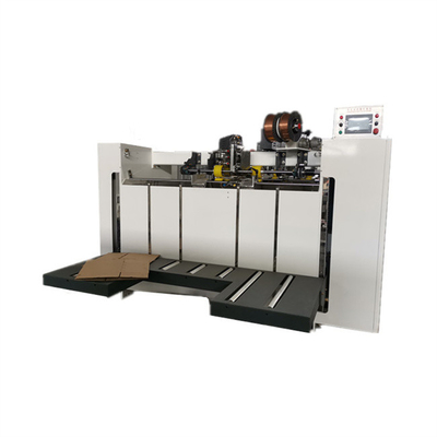 La boîte en carton semi automatique a ridé la machine piquante 60pcs/min