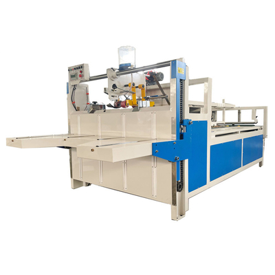 Pliage de carton ondulé électrique moyen collant la machine de couture automatique de boîte en carton ondulé