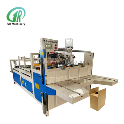 Boîte de carton de carton ondulé de haute précision formant le collage se pliant faisant le contrôle automatisé par machine