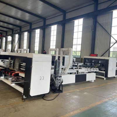 Dossier ondulé automatique à grande vitesse automatisé Gluer de carton et machine d'agrafeuse