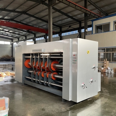 Machine à fente rotative ondulée à commande électrique durable pour grandes dimensions