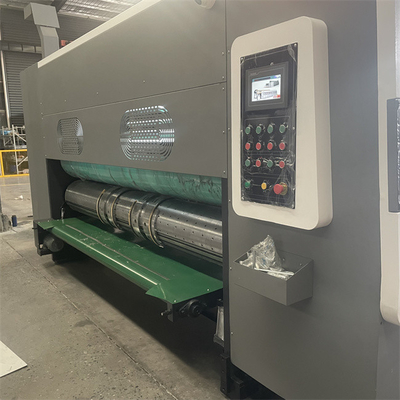 Boîte de carton ondulée Flexo Impression Slotting Rotary Die Cutting Stacker Machine