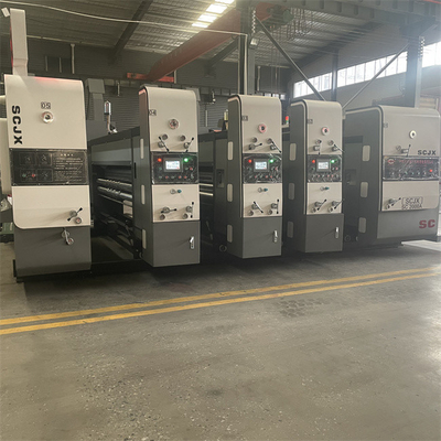 1-6 couleurs machine d'impression flexo ondulée en chrome vitesse d'impression 100-300m/min