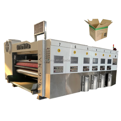 Machine d'impression en carton ondulé de haute précision avec cylindres d'impression