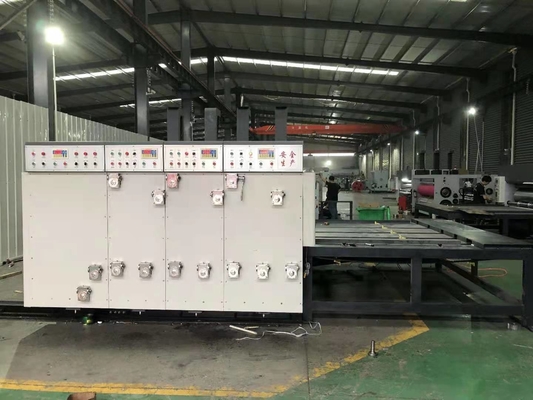 Conducteur ondulé flexographique de chaîne de machine d'impression de Flexo de carton de 50HZ Digital