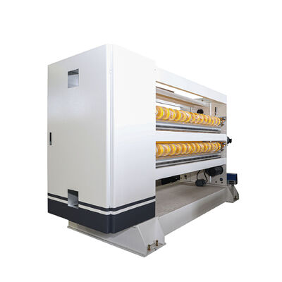 Ligne de production de carton ondulé à coupe transversale hélicoïdale à commande par ordinateur et système de contrôle PLC, avec une précision de ±1 mm