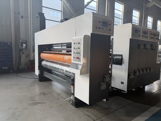GYM-920 Machine automatique à injection de plomb à bord d'alimentation d'impression Flexo Slotting Machine 100-130m/min Vitesse 7 pouces écran tactile couleur