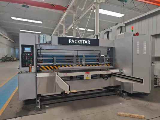 Machine automatique de fente d'impression Flexo avec une vitesse de 100 à 130 m/min et un écran tactile couleur de 7 pouces