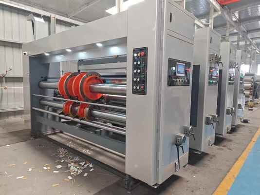 Machine automatique de fente d'impression Flexo avec une vitesse de 100 à 130 m/min et un écran tactile couleur de 7 pouces