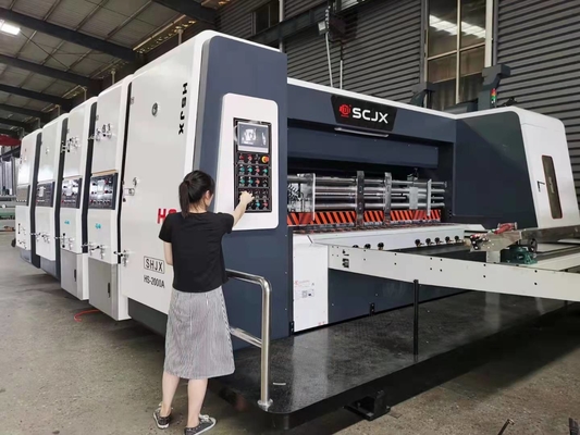 Machine d'impression ondulée automatique de Flexo de carton d'IPACK pour l'entaillage de boîte de carton
