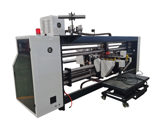 Machine ondulée piquante de fabrication de cartons de carton de double boîte semi automatique du morceau 6000