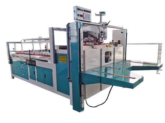 Machine de pliage et de collage de cartons ondulés semi-automatique, taille maximale 2800 mm, machine de collage de boîtes en carton avec une vitesse de travail de 60 m/min