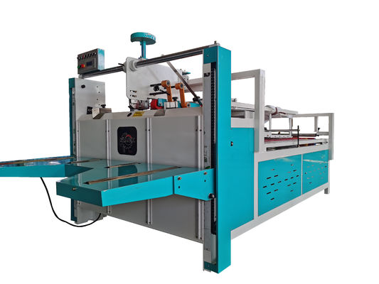 Machine de pliage et de collage de cartons ondulés semi-automatique, taille maximale 2800 mm, machine de collage de boîtes en carton avec une vitesse de travail de 60 m/min