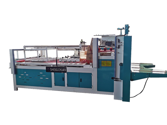 3 couches Semiauto ont ridé la machine de Gluer de dossier de carton pour la boîte collant le pliage