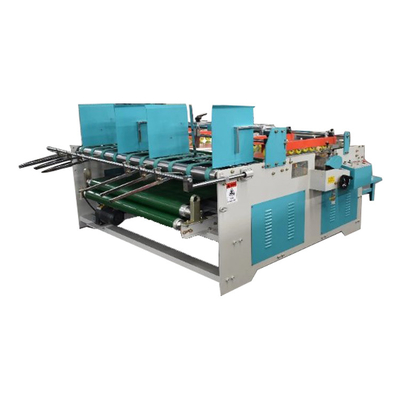 machine ondulée de Gluer de dossier de carton du manuel 3.2kw pour la fabrication de cartons de papier de pp