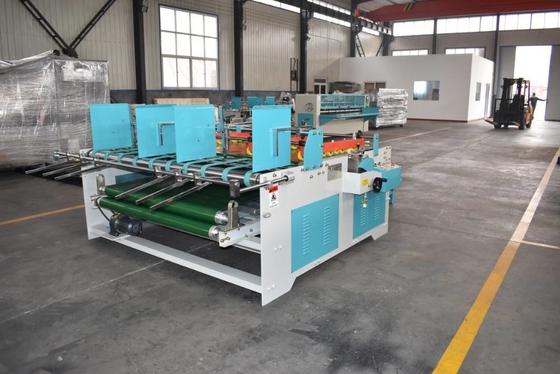 chaîne de production de boîte du carton 380V machine de collage se pliante semi automatique