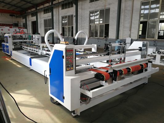 Plieuse-colleuse automatique pour caisses en carton 3 et 5 plis avec contrôle PLC et vitesse de collage de 200 m/min