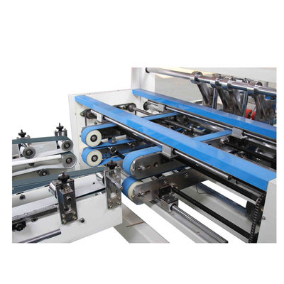 Plieuse-colleuse automatique pour caisses en carton 3 et 5 plis avec contrôle PLC et vitesse de collage de 200 m/min