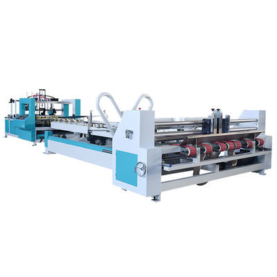 Machine de pliage-encollage de cartons ondulés à 5 couches 2200 avec machine de collage de boîtes en carton à revêtement de distribution automatique