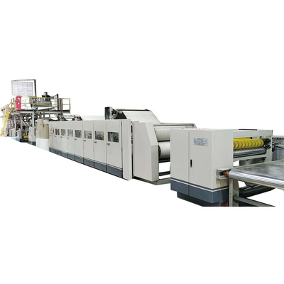 Emballage de carton chaîne de production ondulée de carton de 5 plis machine