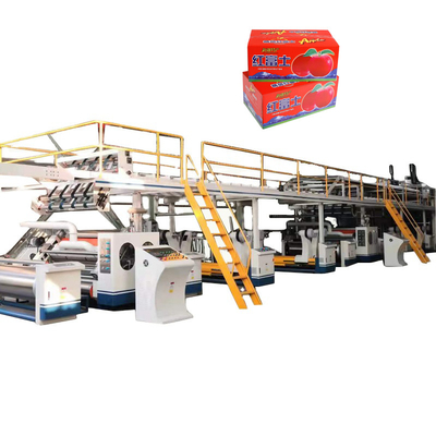 Carton chaîne d'emballage automatique de carton de 5 plis gifle simple