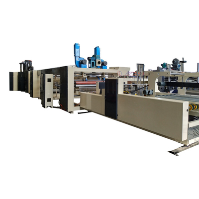 Dossier rotatoire à grande vitesse Gluer Slotter de Flexo en ligne avec le coupeur de matrice
