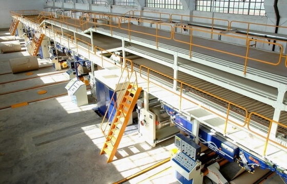 Chaîne de production de papier ondulée de 3/5/7 pli grande vitesse automatique